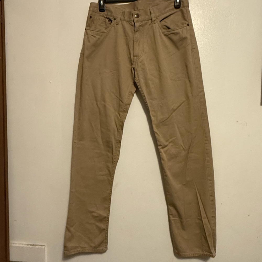 Polo Ralph Lauren Tan Straight-Leg Pants Men’s Size 32X32 Stretch Khaki Chino